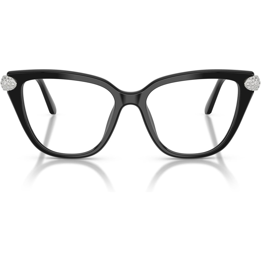 image:imageSwarovski womens Sk2045f Low Bridge Fit Cat Eye Prescription Eyewear FramesBlackDemo Lens