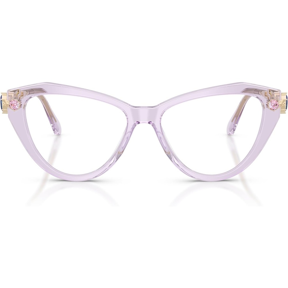 image:imageSwarovski womens Sk2047 Cat Eye Prescription Eyewear FramesTransparent LilacDemo Lens
