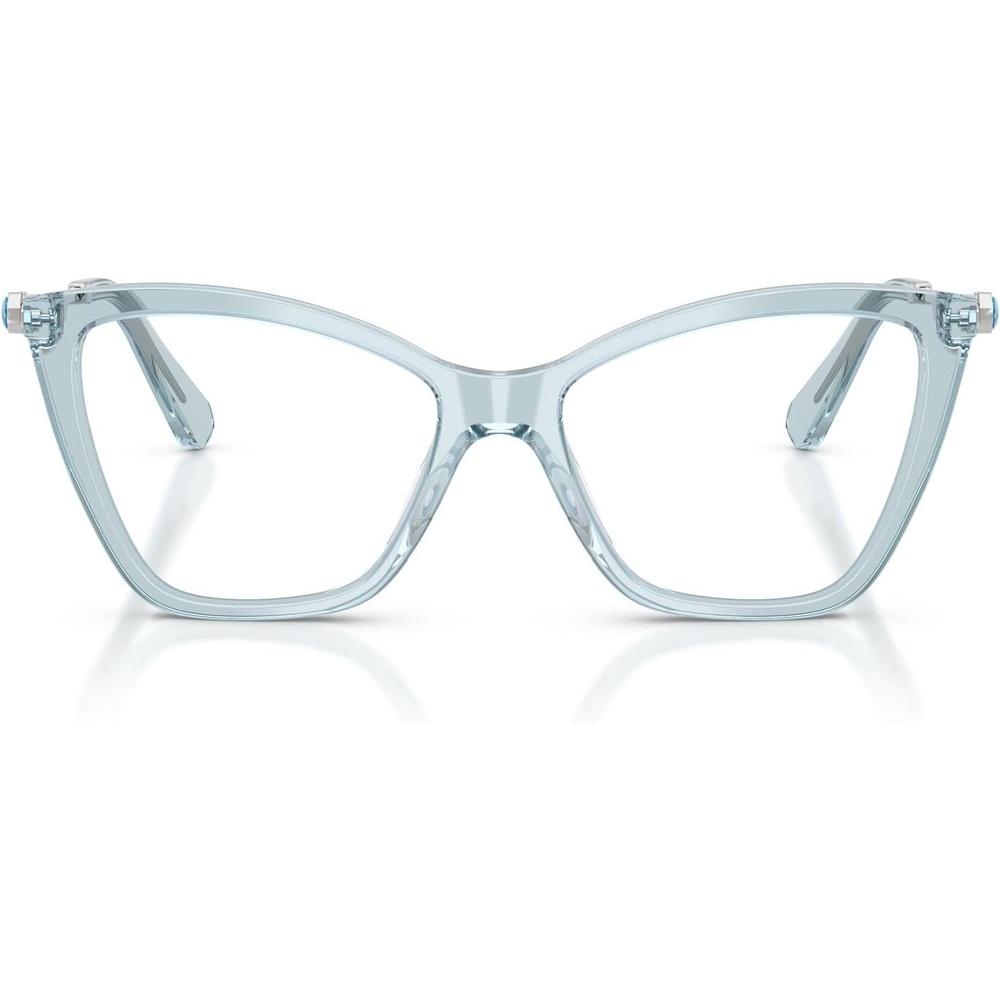 image:imageSwarovski womens Sk2051 Cat Eye Prescription Eyewear FramesTransparent Light BlueDemo Lens