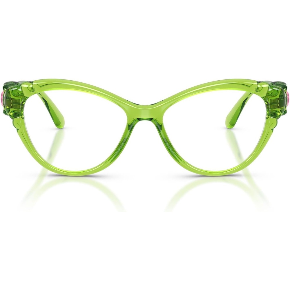 image:imageSwarovski womens Sk2057 Cat Eye Prescription Eyewear FramesTransparent GreenDemo Lens