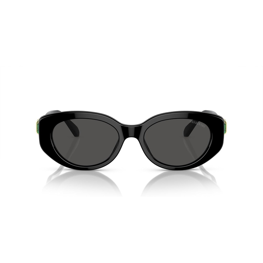 image:imageSwarovski womens Sk6002 Oval SunglassesBlackDark Grey