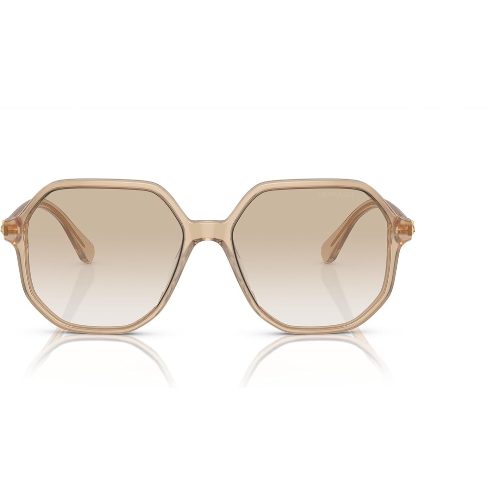 image:imageSwarovski womens Sk6003 Octagonal SunglassesOpaline Light BrownGradient Light Grey
