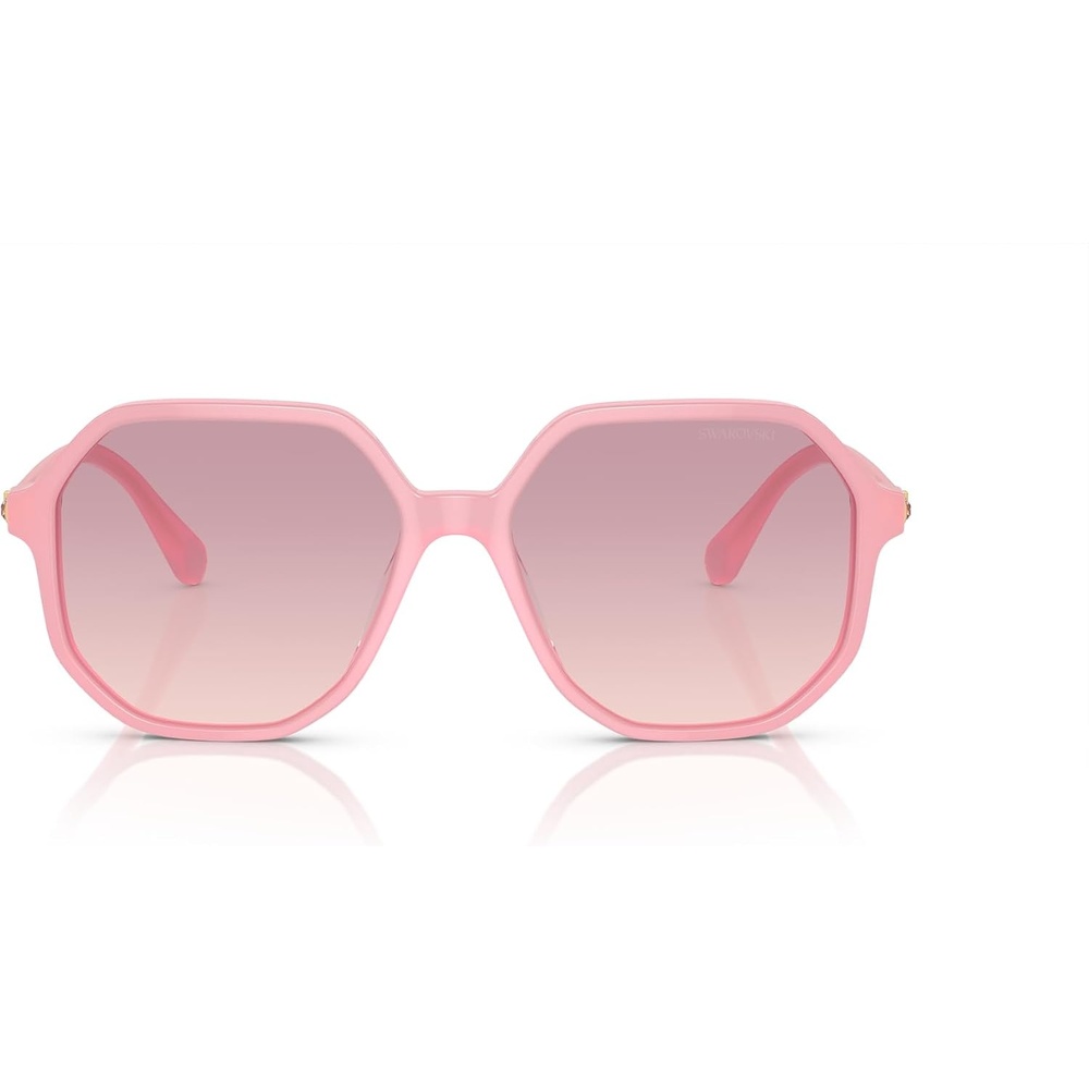 image:imageSwarovski womens Sk6003 Octagonal SunglassesOpaline PinkBrown Gradient Violet