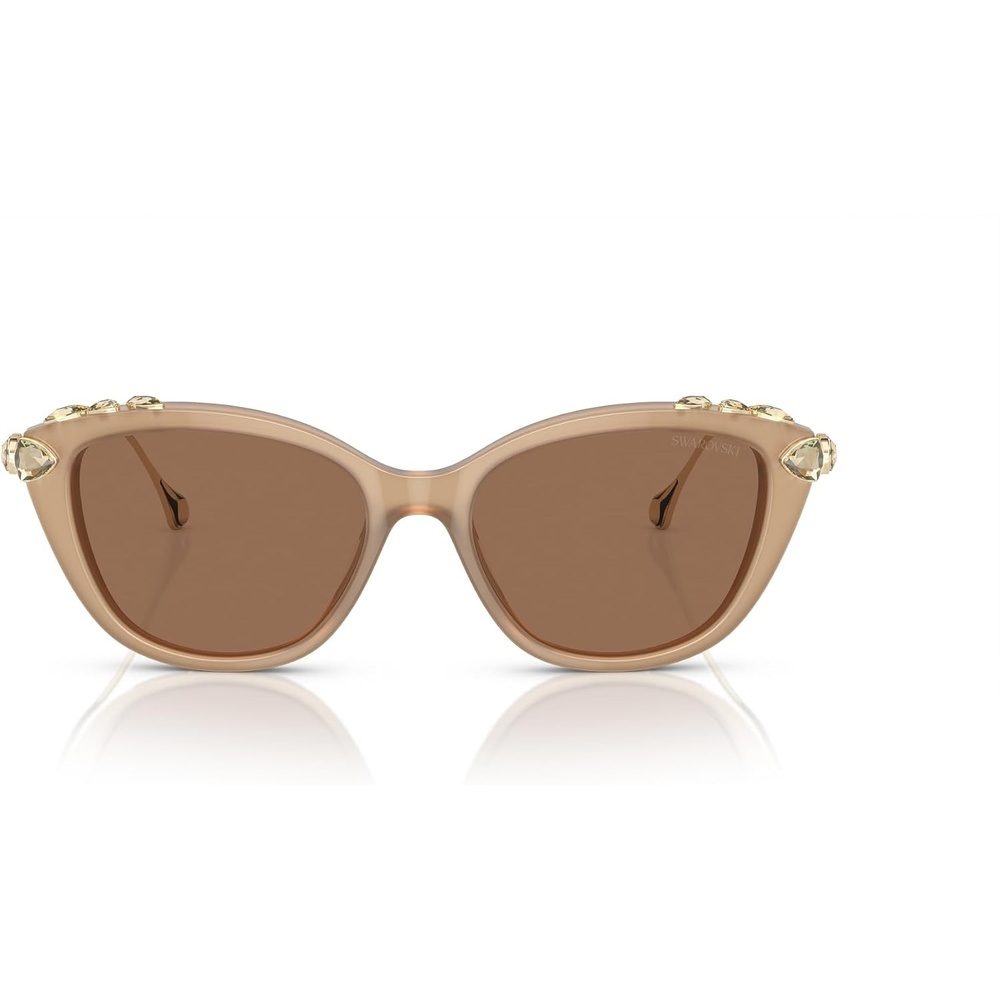 image:imageSwarovski womens Sk6010 Cat Eye SunglassesOpal BeigeBronze