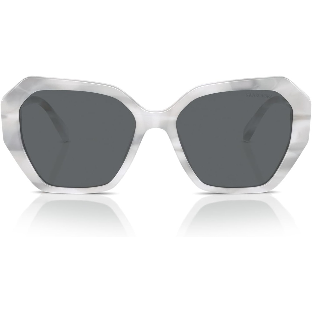 image:imageSwarovski womens Sk6017 Butterfly SunglassesWhiteDark Grey