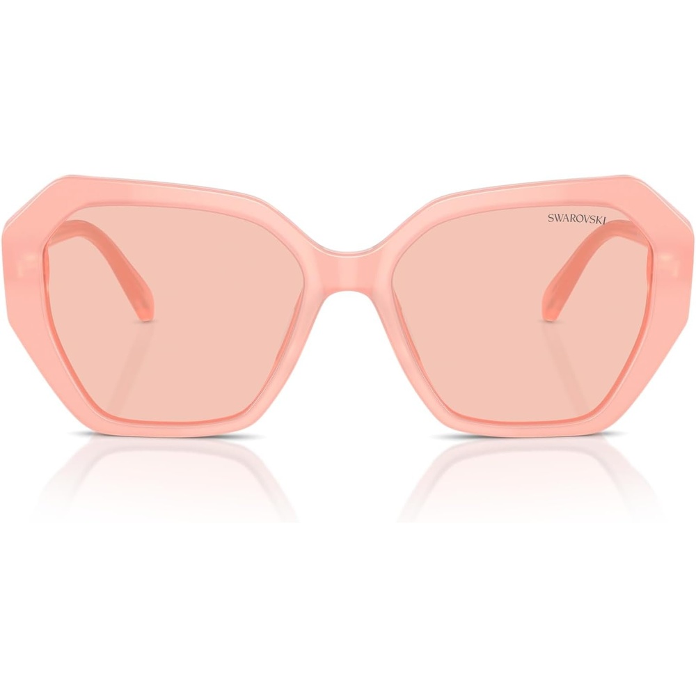 image:imageSwarovski womens Sk6017f Low Bridge Fit Cat Eye SunglassesRose GoldLight Purple Brown