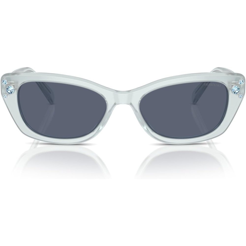 image:imageSwarovski womens Sk6019 Butterfly SunglassesMilky PinkLight Purple Brown