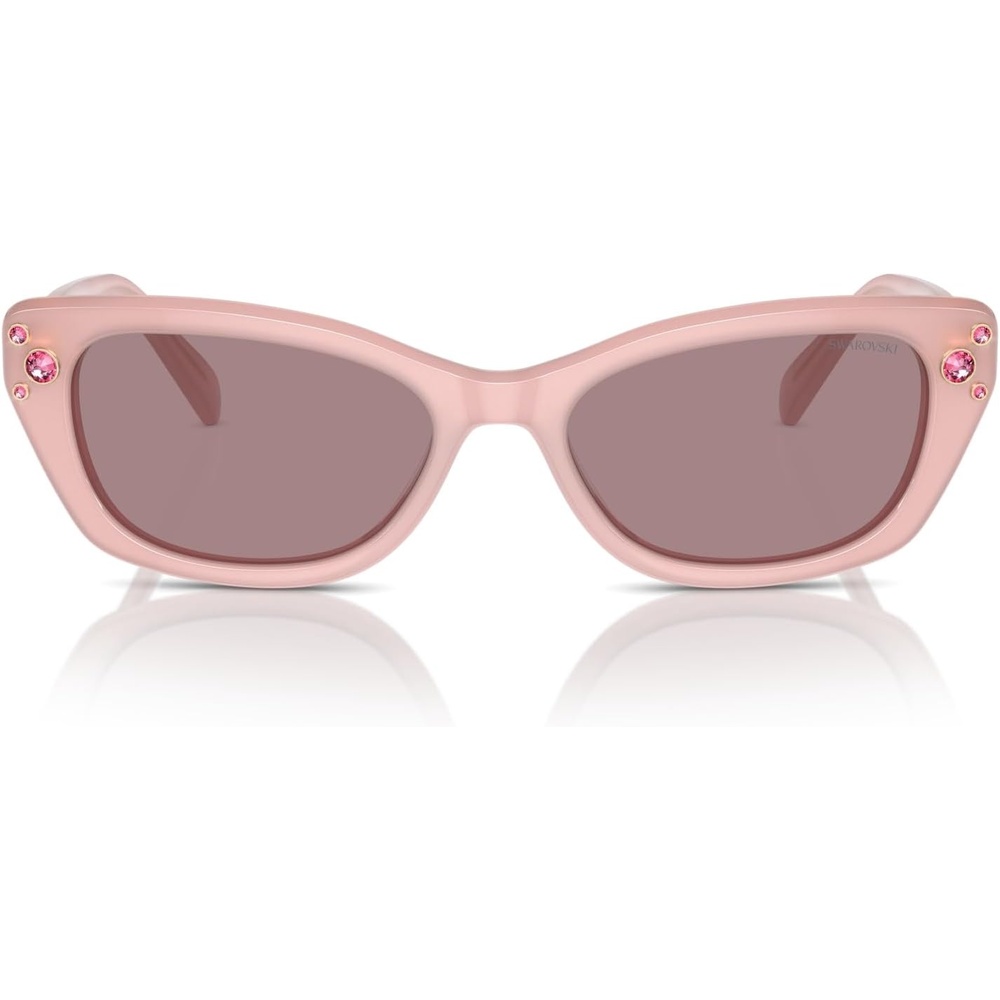 image:imageSwarovski womens Sk6019 Butterfly SunglassesWhiteDark Grey