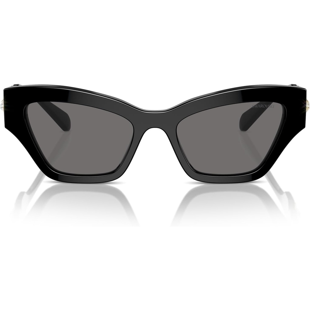 image:imageSwarovski womens Sk6021 Cat Eye SunglassesGoldDark Grey