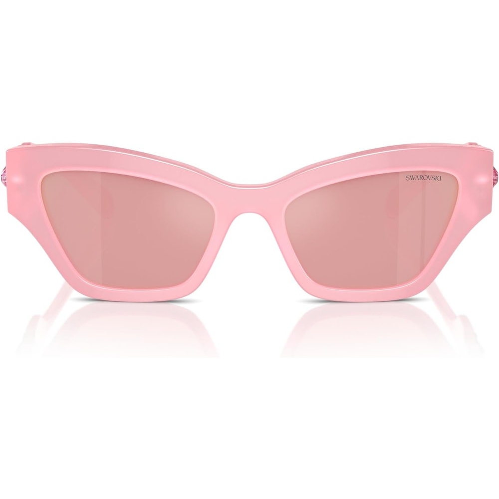 image:imageSwarovski womens Sk6021 Cat Eye SunglassesSilverDark Grey