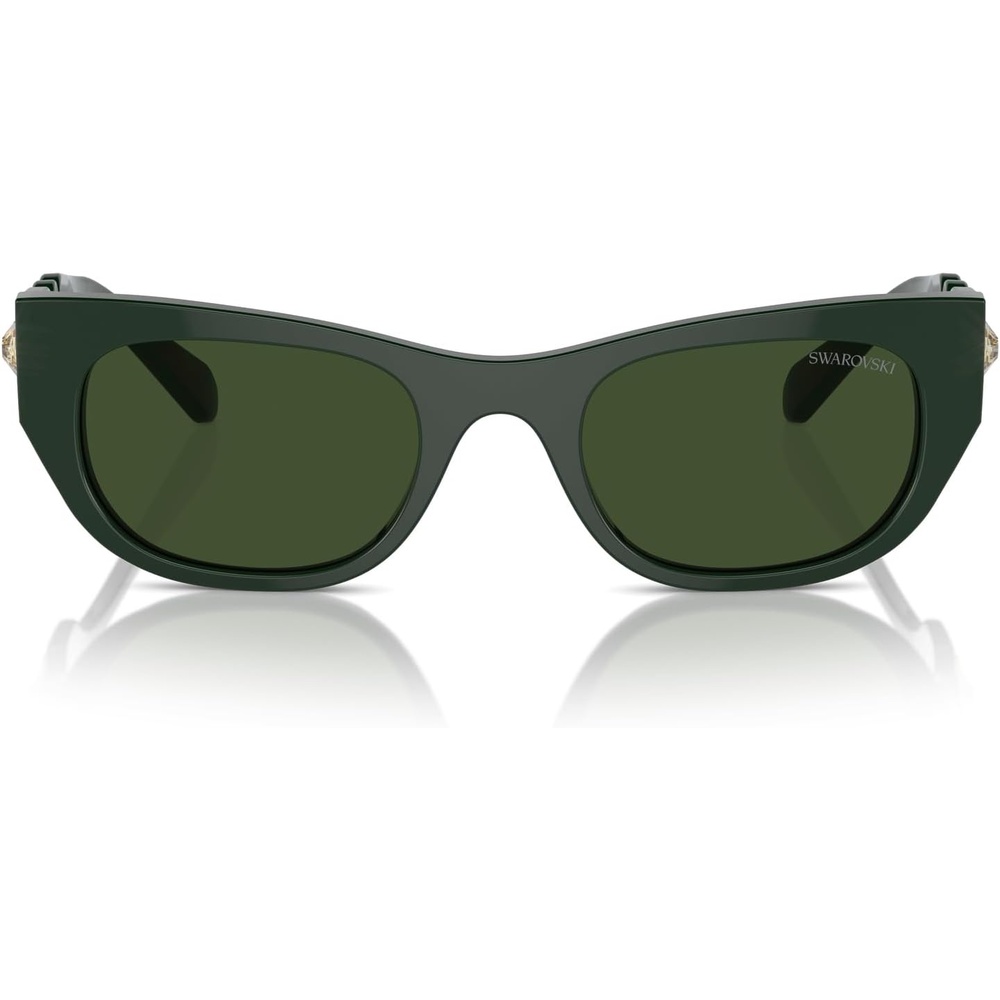 image:imageSwarovski womens Sk6022f Low Bridge Fit Square SunglassesPale GoldGradient Brown