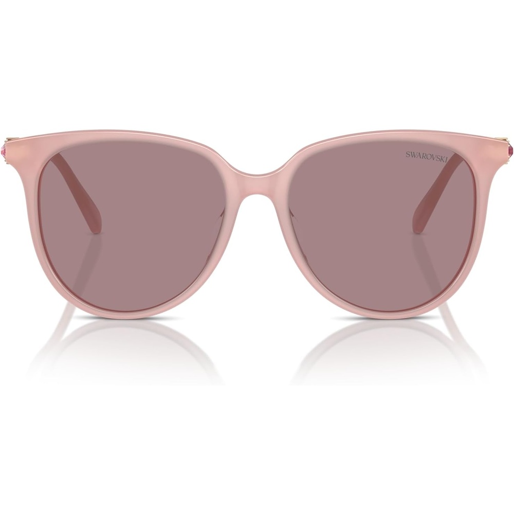 image:imageSwarovski womens Sk6023d Oval SunglassesLight BlueWhiteLight Green Mirrored Blue