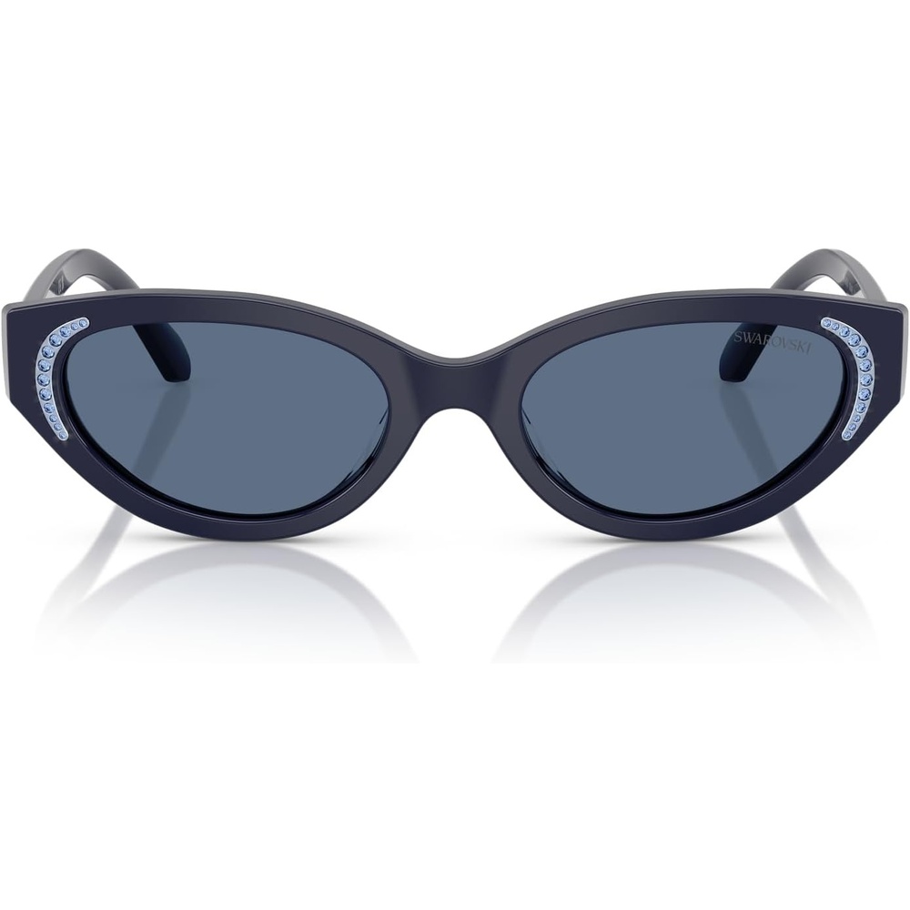 image:imageSwarovski womens Sk6030 Round SunglassesBlueDark Blue