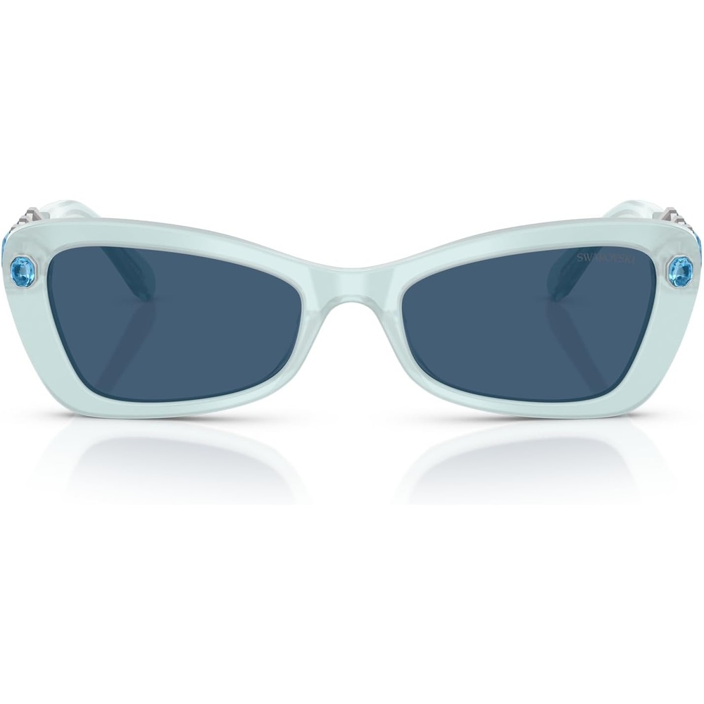 image:imageSwarovski womens Sk6033 Butterfly SunglassesMilky BlueDark Blue