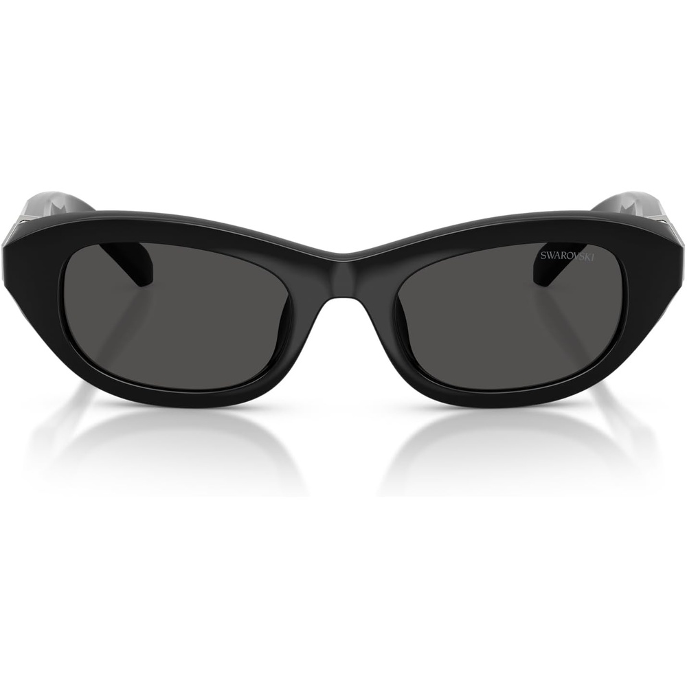 image:imageSwarovski womens Sk6036u Universal Fit Square SunglassesBlackDark Grey