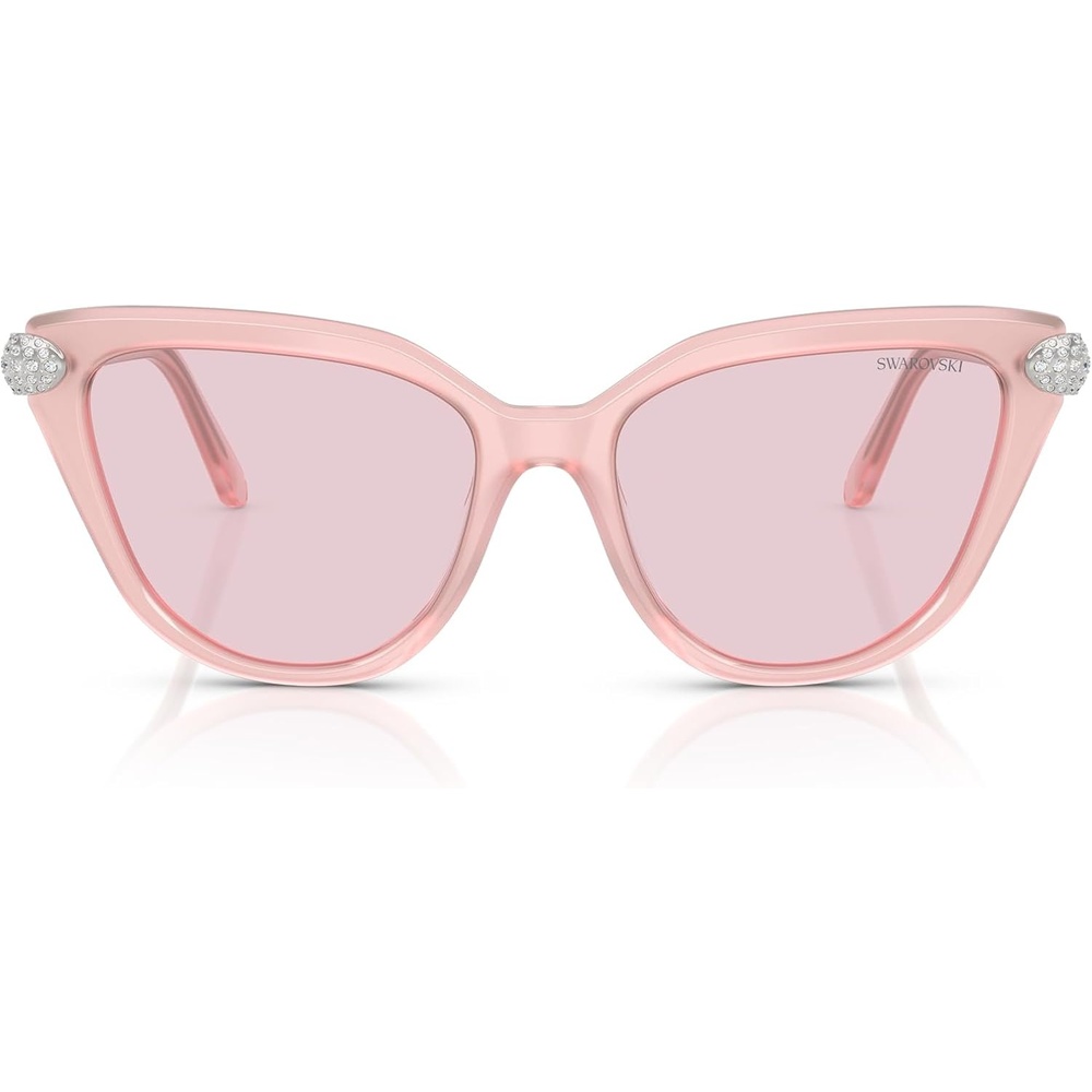 image:imageSwarovski womens Sk6039 Cat Eye SunglassesMilky PinkTransition Pink