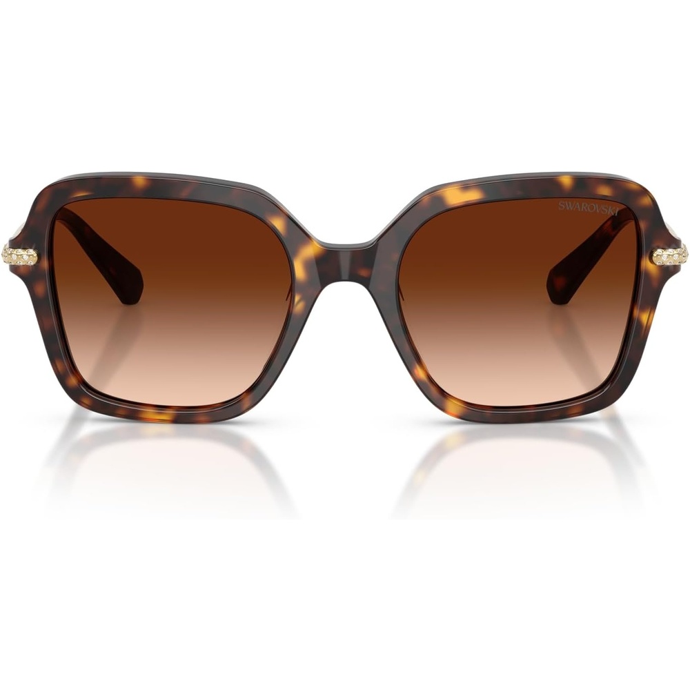 image:imageSwarovski womens Sk6040 Square SunglassesHavanaGradient Brown