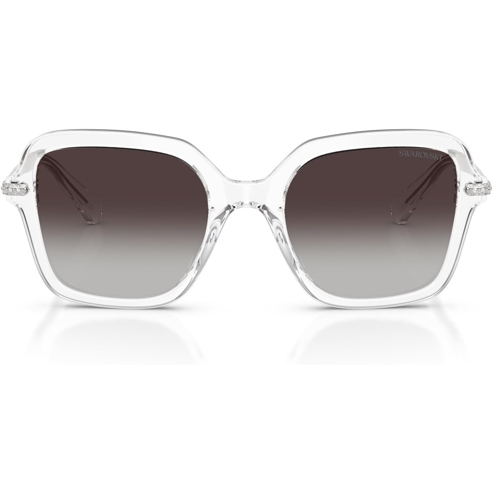 image:imageSwarovski womens Sk6040 Square SunglassesTransparentGradient Grey