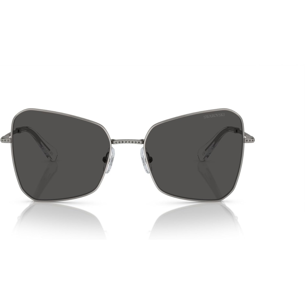 image:imageSwarovski womens Sk7008 Butterfly SunglassesGunmetalDark Grey