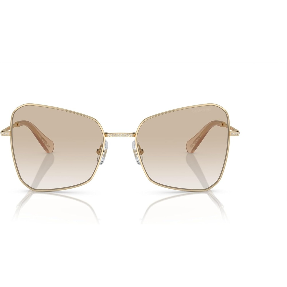 image:imageSwarovski womens Sk7008 Butterfly SunglassesPale GoldNeutral Gradient Light Grey