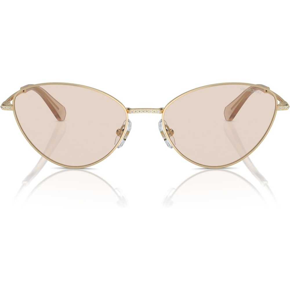 image:imageSwarovski womens Sk7014 Cat Eye SunglassesTransparent Pink to ClearGradient Violet