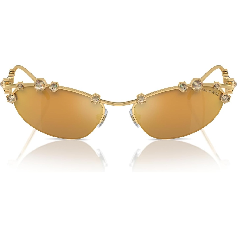 image:imageSwarovski womens Sk7016 Cat Eye SunglassesBlackDark Grey