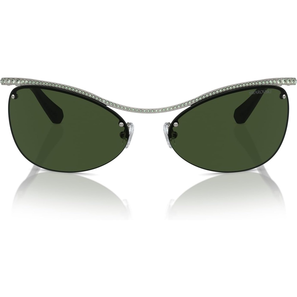 image:imageSwarovski womens Sk7018 Square SunglassesMedium HavanaDark Brown