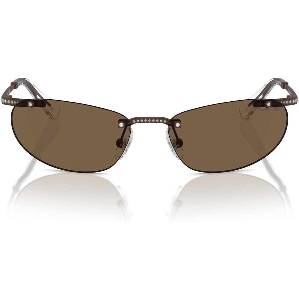 image:imageSwarovski womens Sk7019 Square SunglassesBlackDark Grey