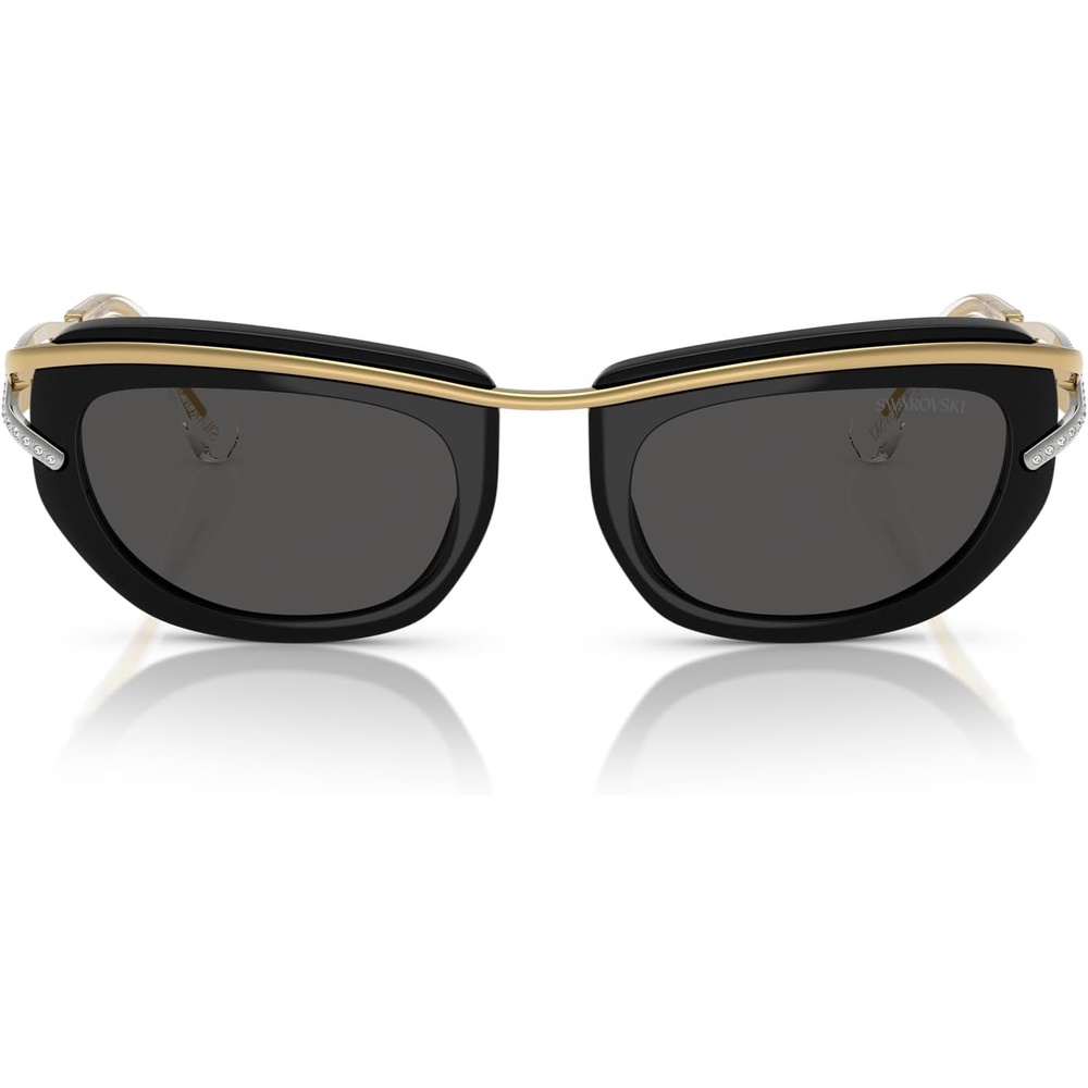 image:imageSwarovski womens Sk7026 Square SunglassesBlackDark Grey