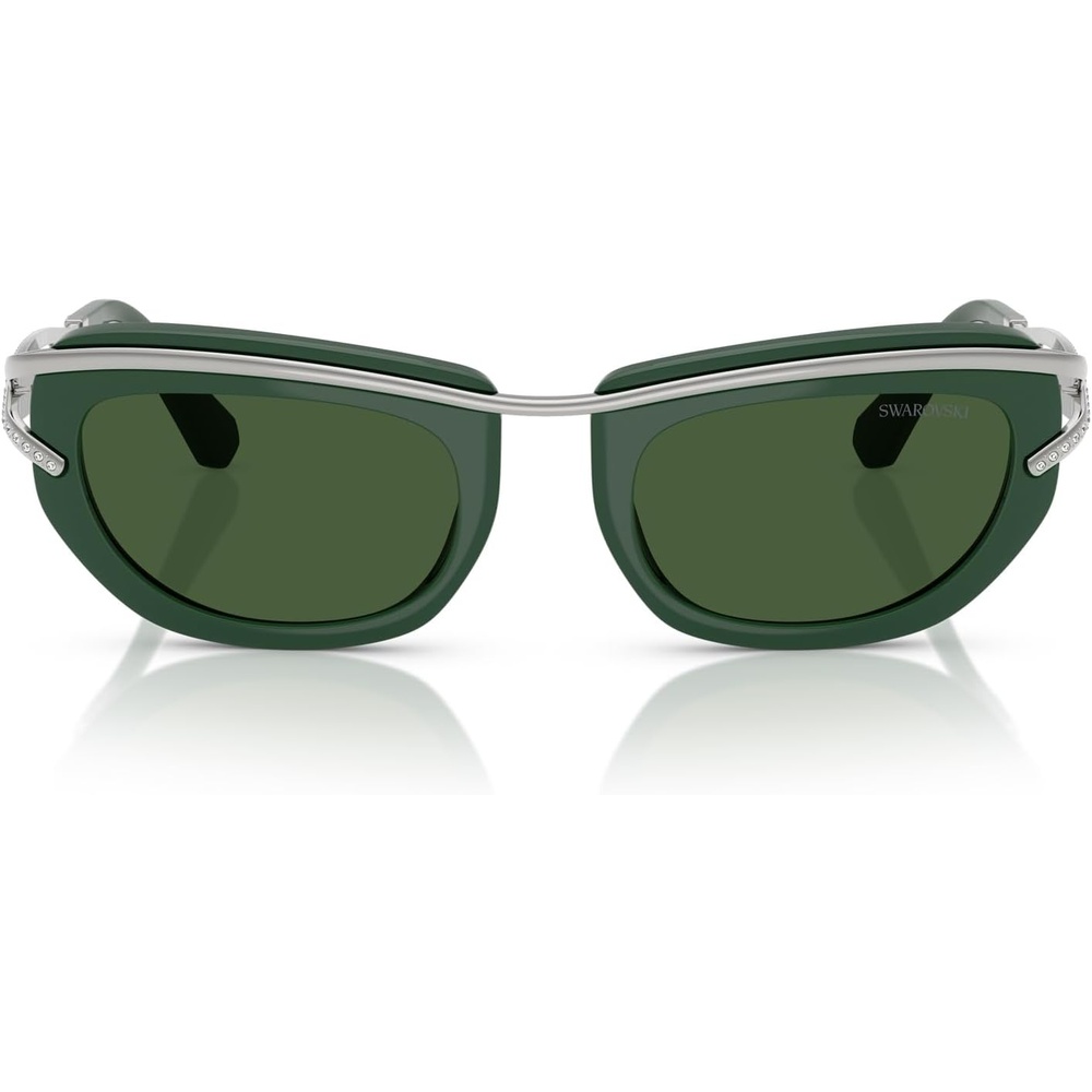 image:imageSwarovski womens Sk7026 Square SunglassesDark GreenDark Green