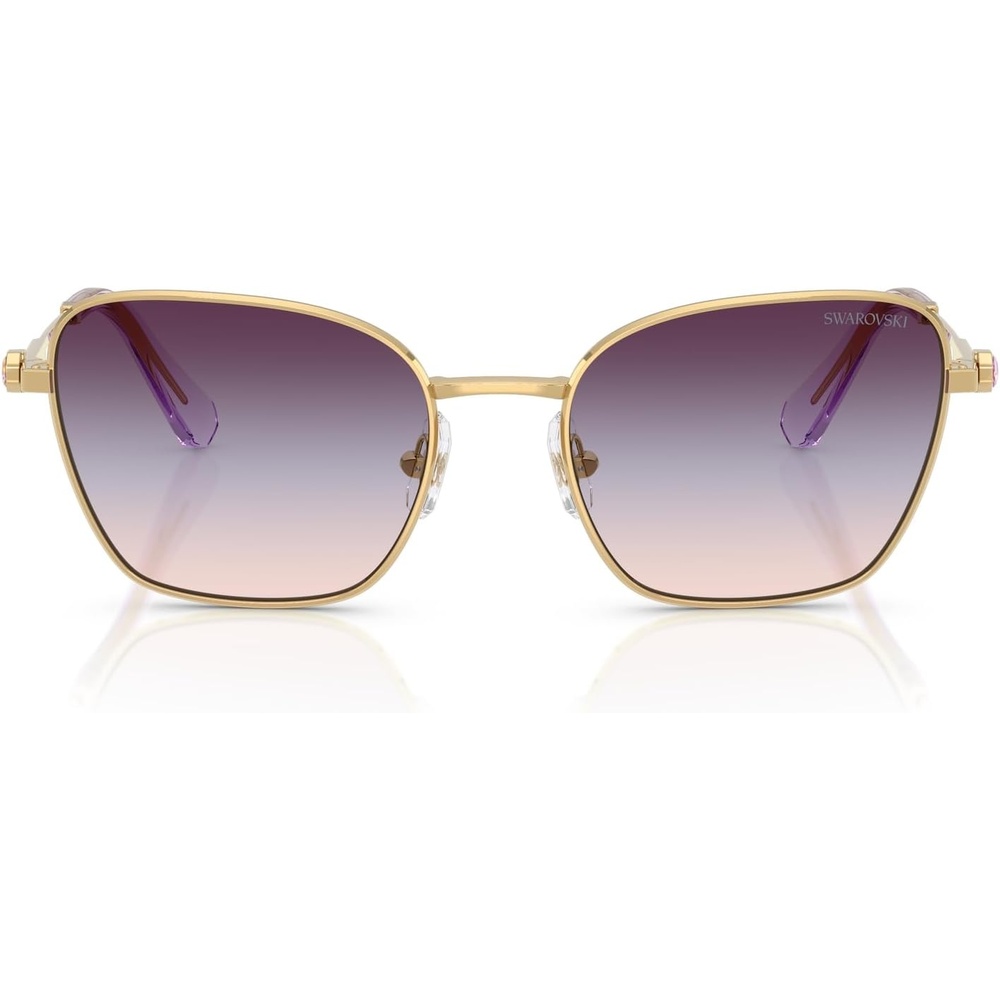 image:imageSwarovski womens Sk7029 Aviator SunglassesGoldTri Grad BrownBlueViolet