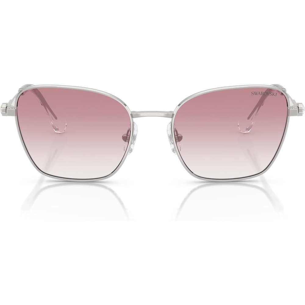 image:imageSwarovski womens Sk7029 Aviator SunglassesSilverClear Gradient Pink