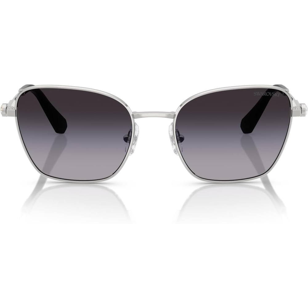 image:imageSwarovski womens Sk7029 Aviator SunglassesSilverGradient Grey