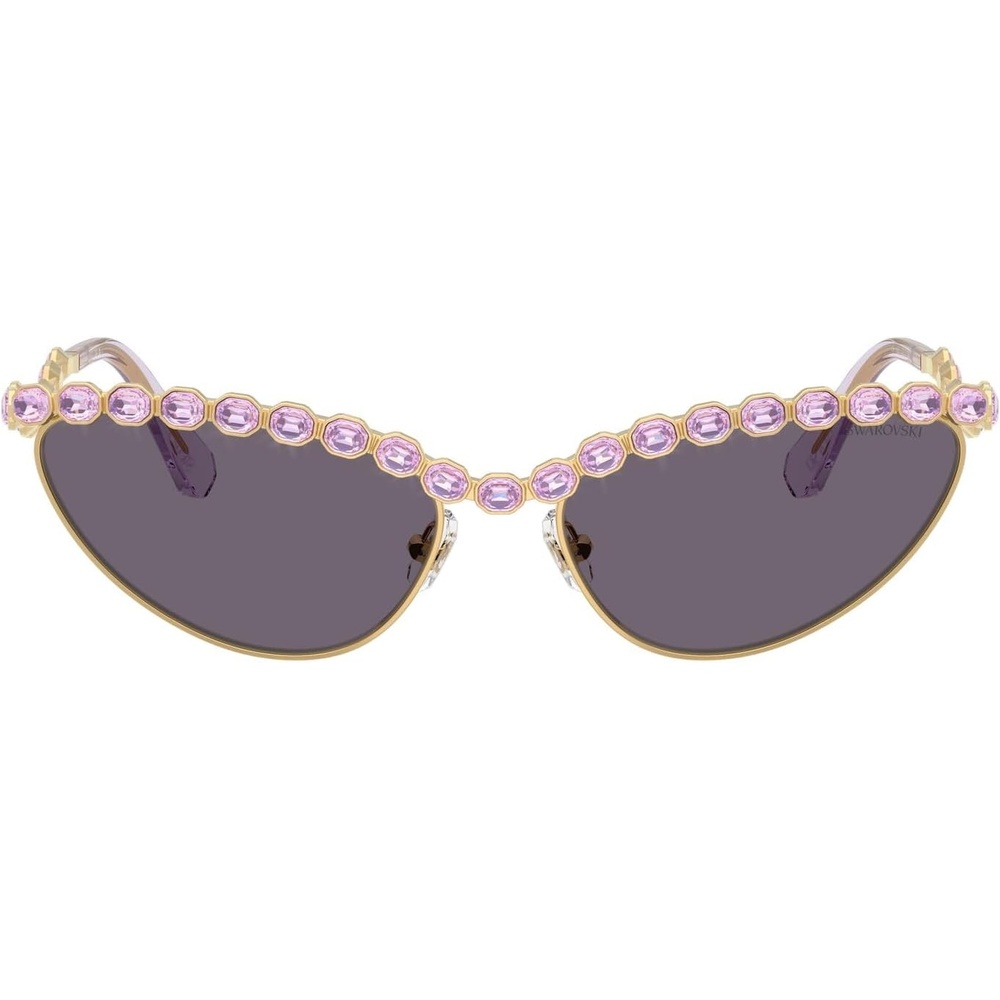 image:imageSwarovski womens Sk7030 Cat Eye SunglassesGoldViolet