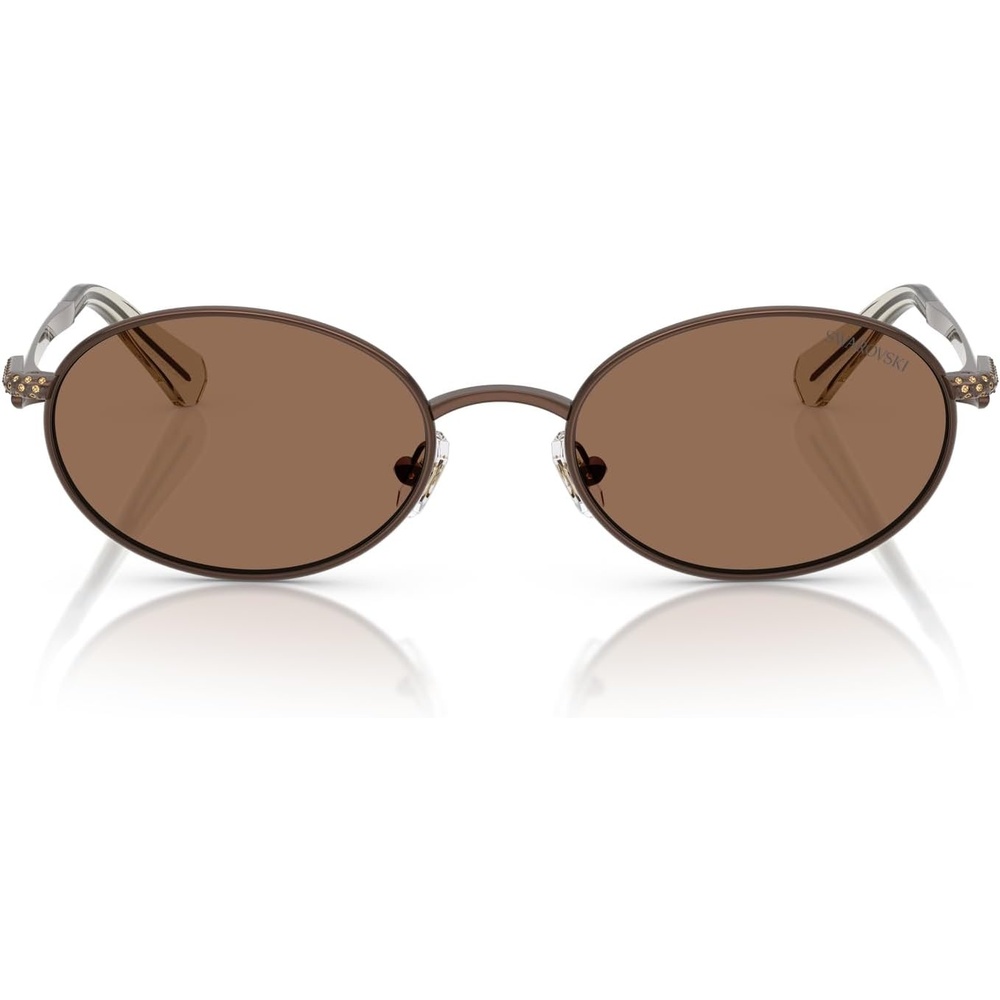 image:imageSwarovski womens Sk7033 Oval SunglassesBrownDark Brown