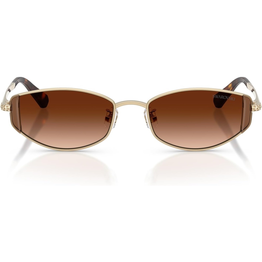 image:imageSwarovski womens Sk7035d Oval SunglassesPale GoldGradient Brown