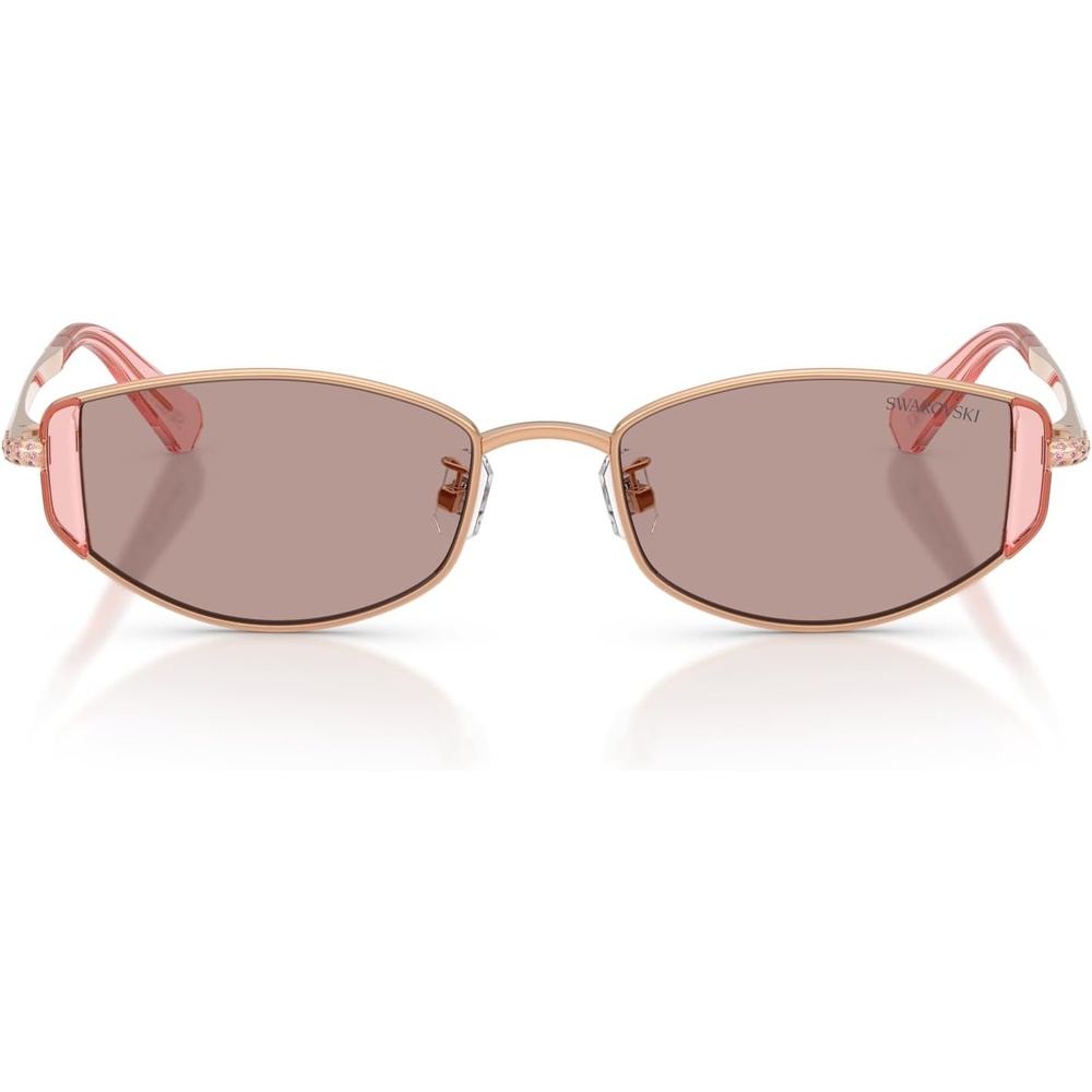 image:imageSwarovski womens Sk7035d Oval SunglassesRose GoldLight Purple Brown