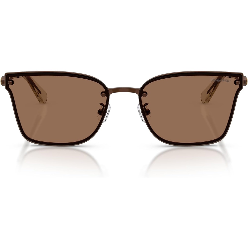 image:imageSwarovski womens Sk7036d Rectangular SunglassesBrownDark Brown