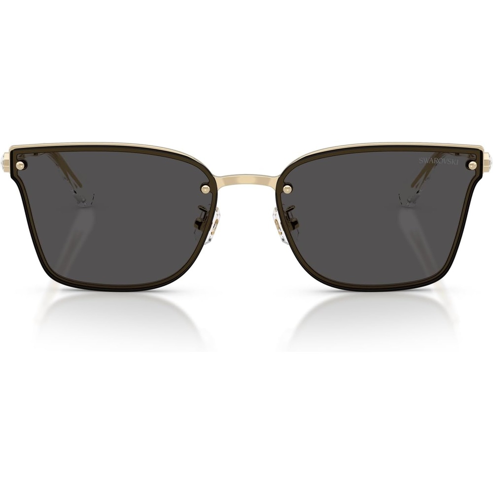 image:imageSwarovski womens Sk7036d Rectangular SunglassesPale GoldDark Grey