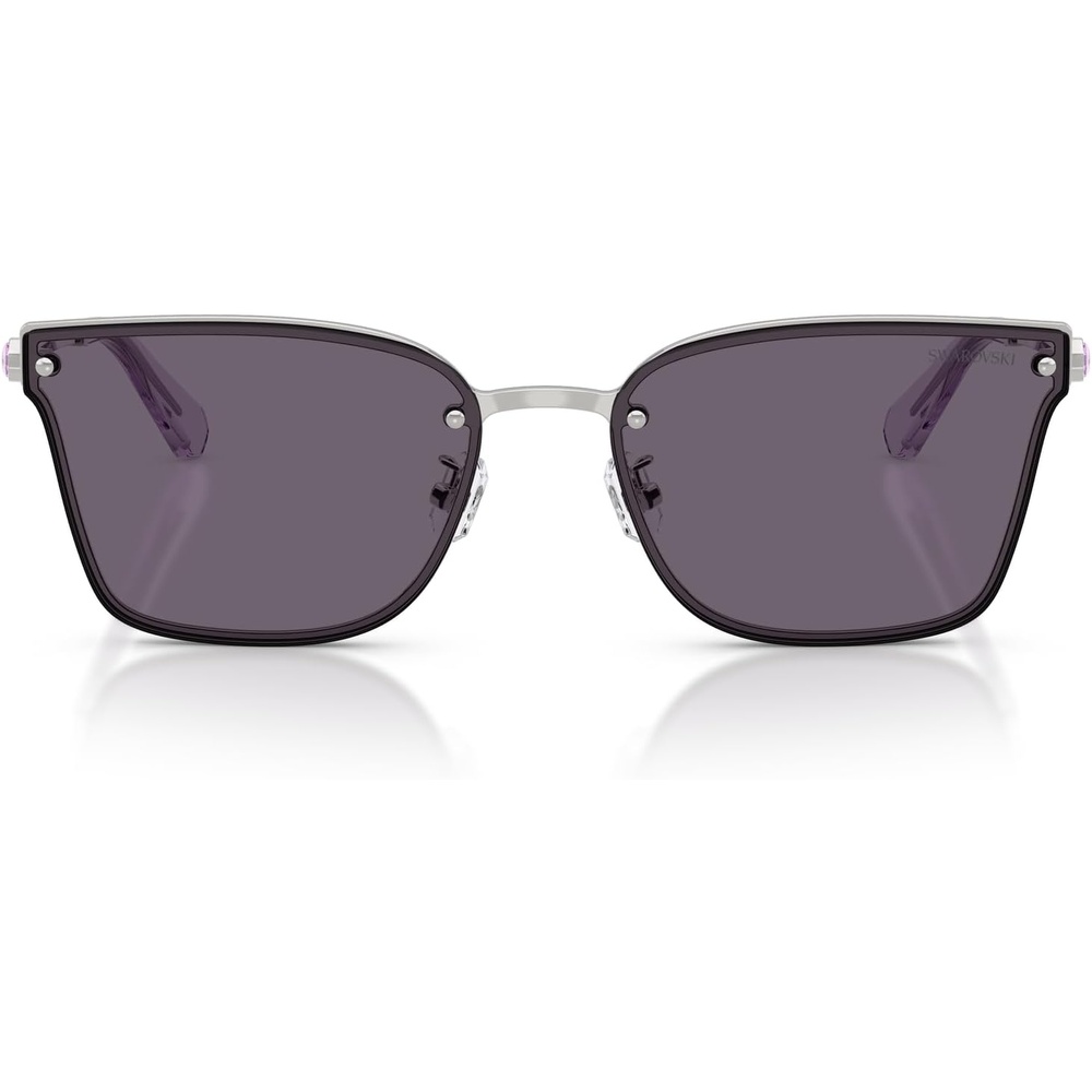 image:imageSwarovski womens Sk7036d Rectangular SunglassesSilverViolet