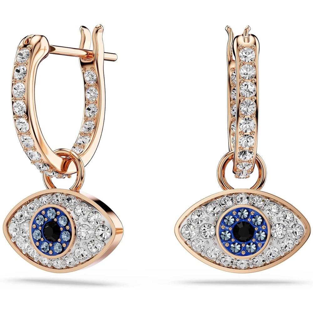 image:imageSymbolica drop earrings Eye Multicolored Rose goldtone plated