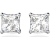 Stud Pierced Earrings - Rhodium Tone