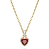 Red Crystal Heart Shaped