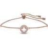 Rose Gold-Tone with Clear Crystals