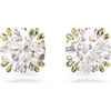 Gold-Tone Finish with Clear Crystals