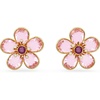 Pink Flower Earrings