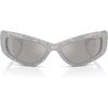 Light Grey/Light Grey Mirrored Silver