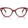 Transparent Burgundy/Demo Lens