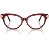 Transparent Burgundy/Demo Lens