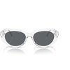 Transparent Light Blue/Light Blue Mirrored Silver